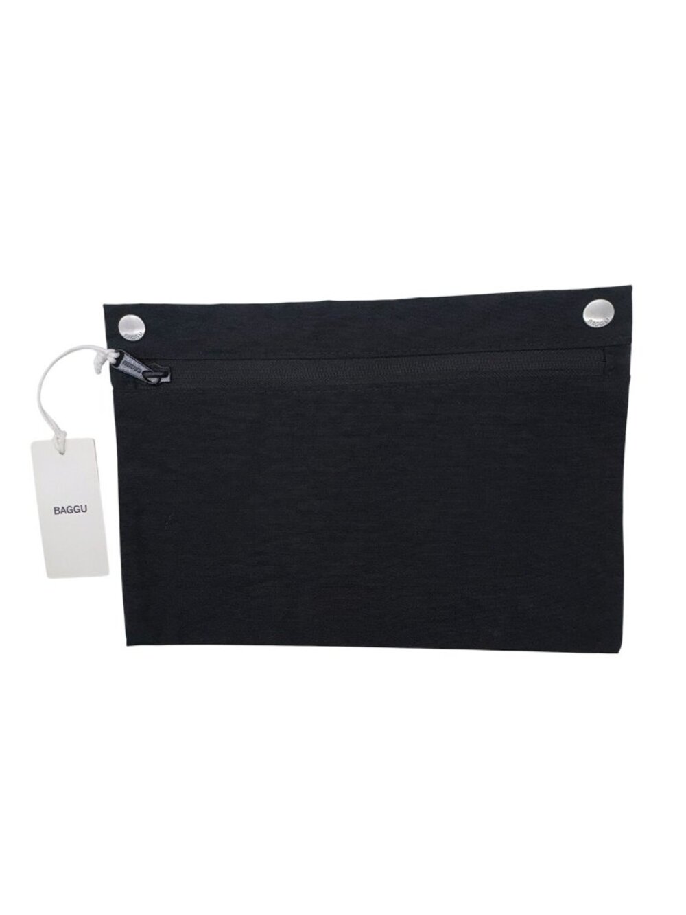 Baggu Cloud Bag Packable Detachable Pocket Pouch Washable Travel Black NEW